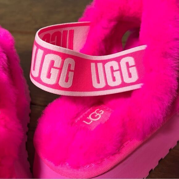 UGG Disco Cross Slide Slippers in Taffy Pink 7 - Picture 9 of 11